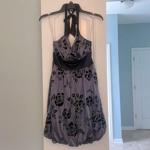 Trixxi Velvet Floral Dress